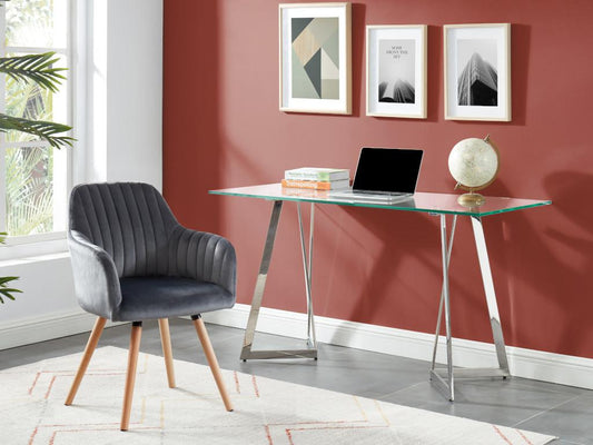 Anthracite Velvet Chair