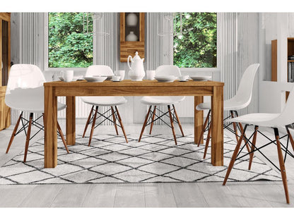 Natural Oak Wood Table, 100 x 140 cm