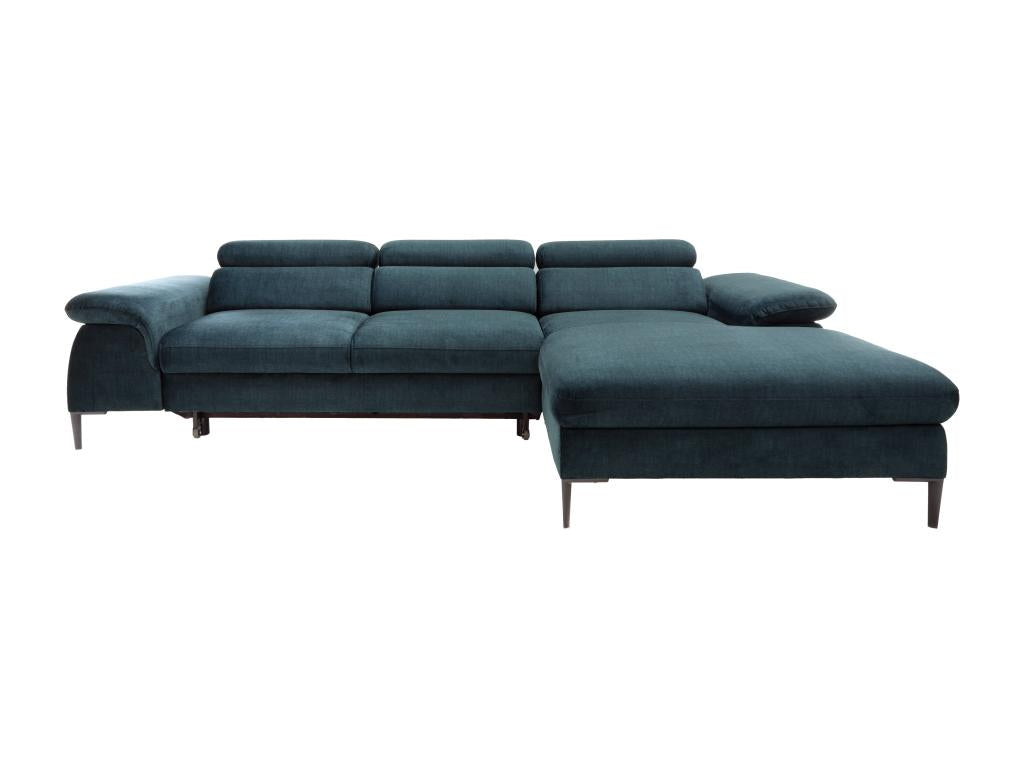 Blue Velvet Sofa Bed