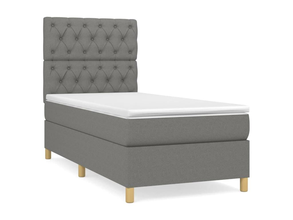 Gray Fabric Mattress, 80 x 200 cm