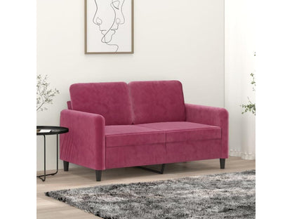Red Velvet Sofa
