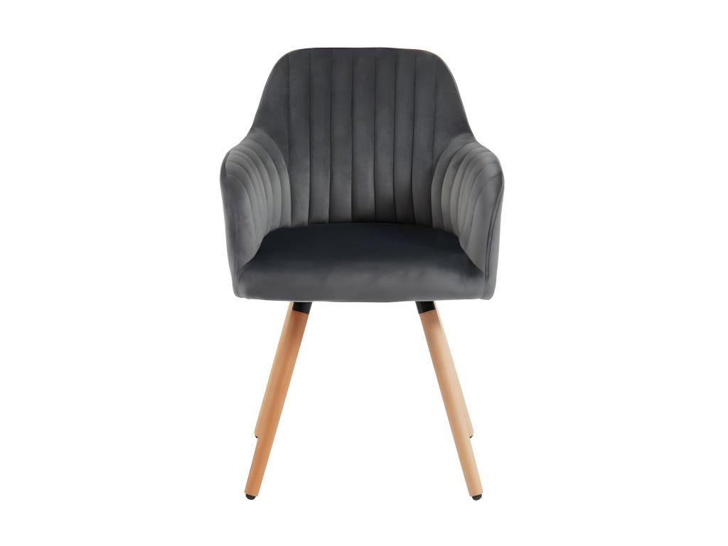 Anthracite Velvet Chair