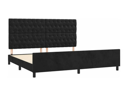 Black Velvet Headboard, 200 x 200 cm