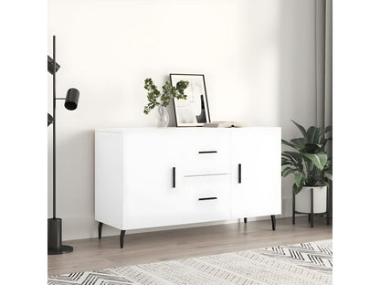White Engineered Wood Sideboard, 100 x 36 x 60 cm