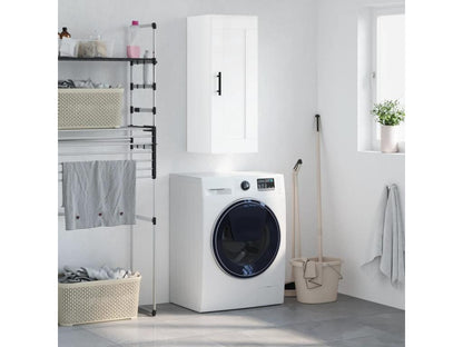 White Engineered Wood Wardrobe, 34.5 x 34 x 90 cm