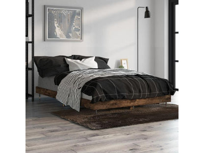 Brown Engineered Wood Bed Frame, 120 x 190 cm