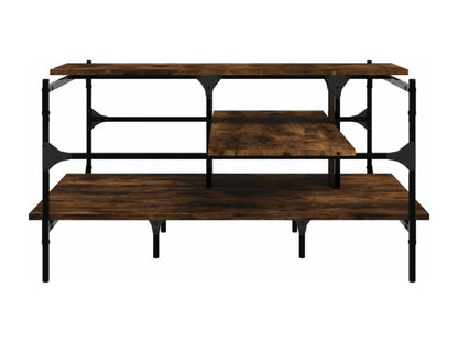 Brown Engineered Wood Coffee Table, 100 x 100 x 48.5 cm