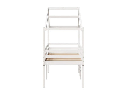 White Pine Wood Bed Frame, 80 x 200 cm