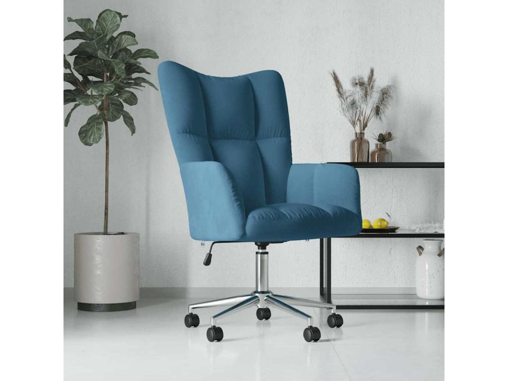 Blue Velvet Chair - dlz1766579496528