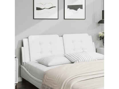 White Faux Leather Headboard