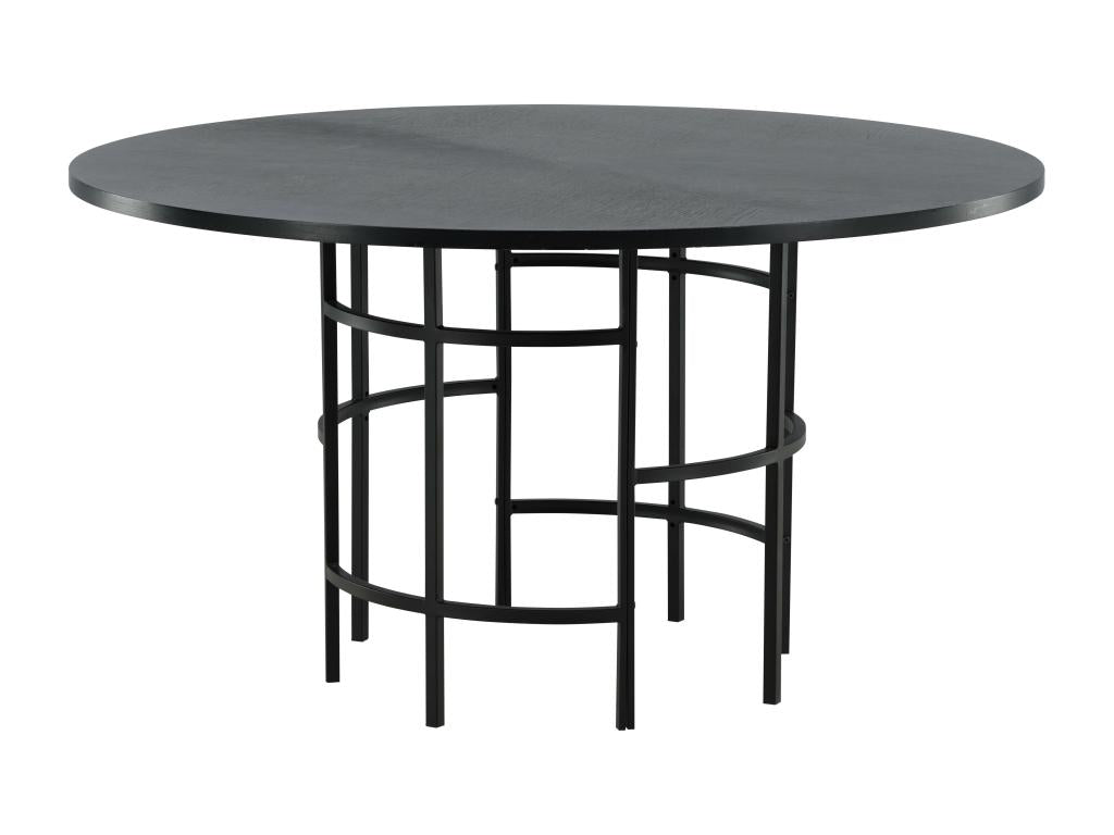 Black Dining Table, 140 x 140 x 74 cm