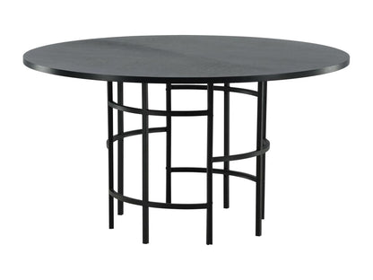 Black Dining Table, 140 x 140 x 74 cm