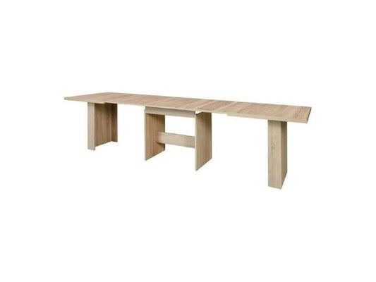 Natural Oak Wood Dining Table, 273 x 90 cm