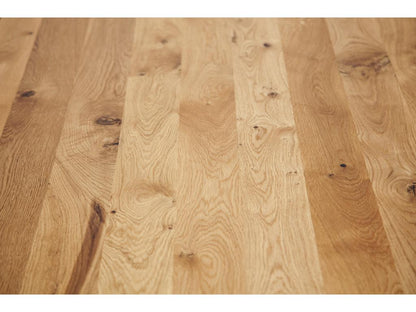 Natural Oak Wood Table, 100 x 140 cm