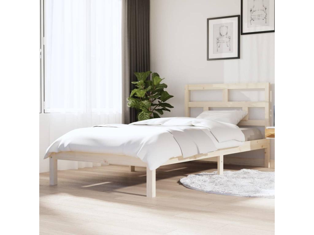 Brown Solid Wood Mattress, 90 x 200 cm