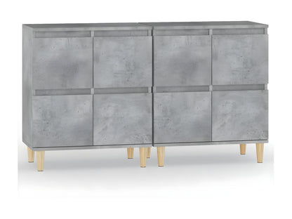 Gray Engineered Wood Sideboard, 60 x 35 x 70 cm