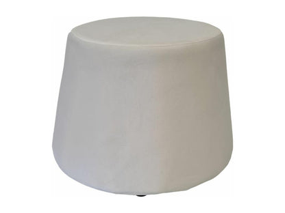 Beige Velvet Ottoman, 31.5 x 34 x 46.5 cm