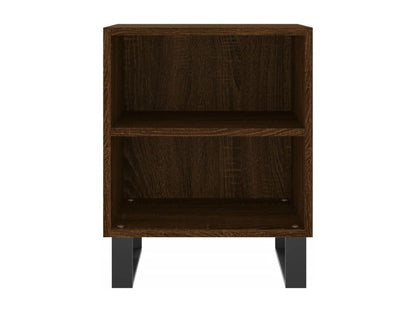 Brown Engineered Wood Nightstand, 40 x 30 x 50 cm