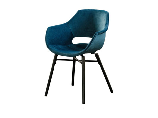 Blue Velvet Chair - dlz1766579426567