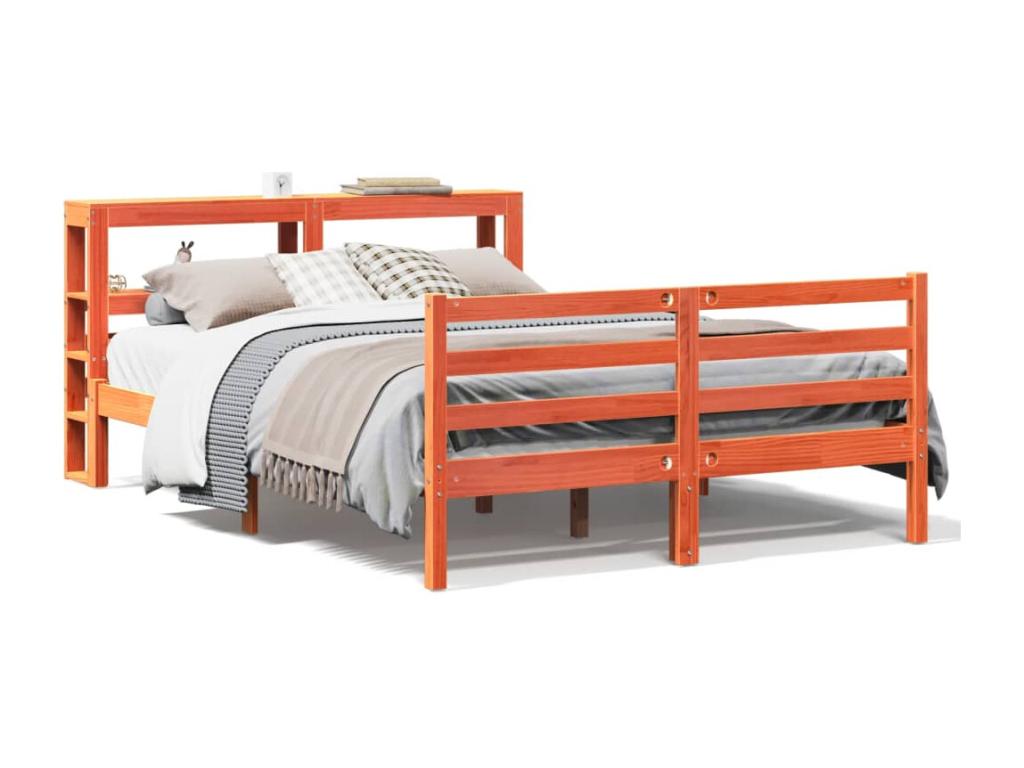 Brown Pine Wood Mattress, 160 x 200 cm