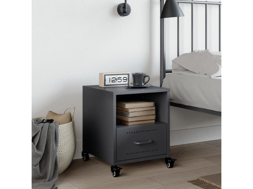 Anthracite Nightstand, 36 x 39 x 43.5 cm
