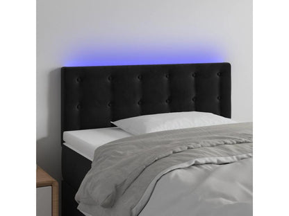 Black Velvet Headboard, 90 x 5 x 78 cm