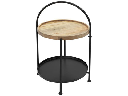 Brown Metal Side Table