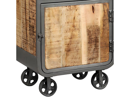 Gray Solid Wood Shelf