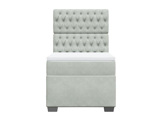 Gray Velvet Mattress, 100 x 200 cm