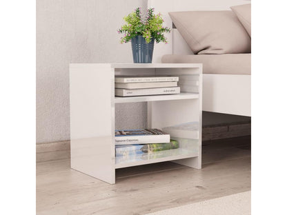 White Engineered Wood Nightstand, 40 x 30 x 40 cm - dlz1766579867219