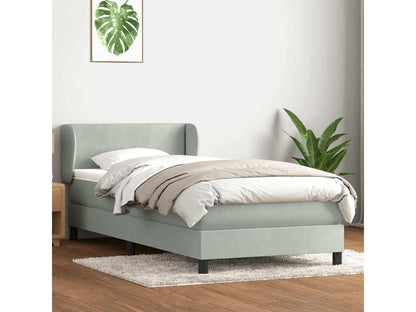 Gray Velvet Mattress, 90 x 220 cm