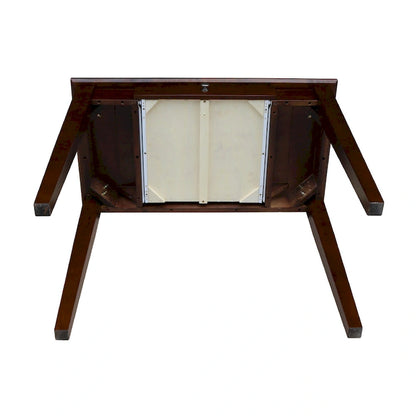 Wooden Writing Desk with Butcher Block Surface