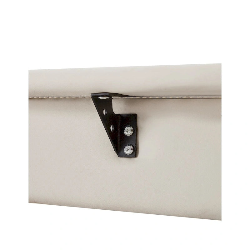 Upholstered Platform Bed with Sensor Light and Ergonomic Design Backrests