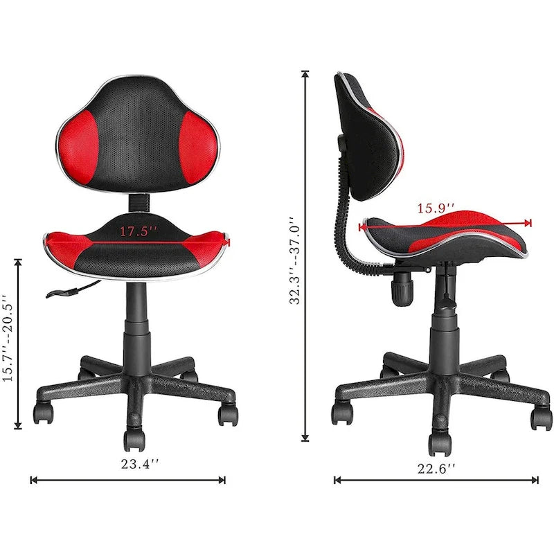 JJS Ergonomic Mesh Office Chair Adjustable Lumbar Support Computer Desk Chair