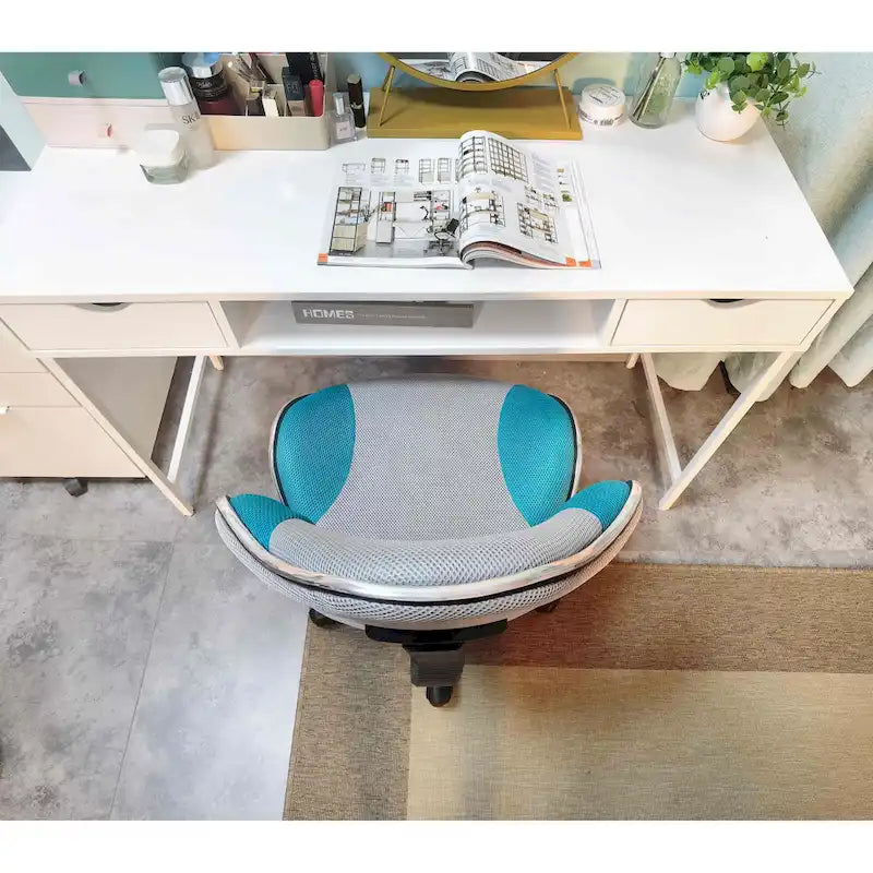 JJS Ergonomic Mesh Office Chair Adjustable Lumbar Support Computer Desk Chair