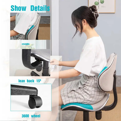JJS Ergonomic Mesh Office Chair Adjustable Lumbar Support Computer Desk Chair