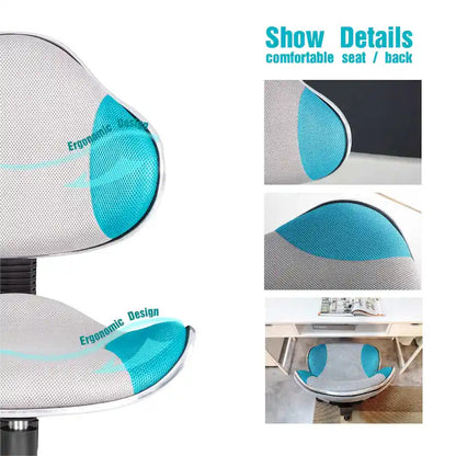 JJS Ergonomic Mesh Office Chair Adjustable Lumbar Support Computer Desk Chair