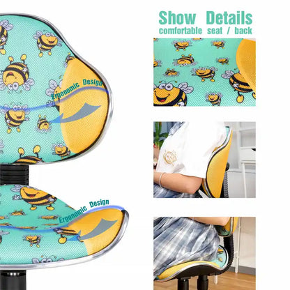 JJS Ergonomic Mesh Office Chair Adjustable Lumbar Support Computer Desk Chair