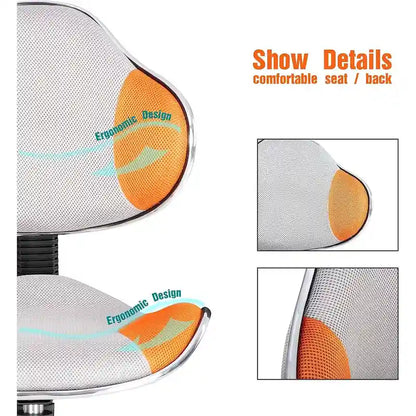 JJS Ergonomic Mesh Office Chair Adjustable Lumbar Support Computer Desk Chair