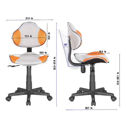 JJS Ergonomic Mesh Office Chair Adjustable Lumbar Support Computer Desk Chair