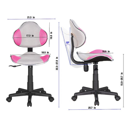 JJS Ergonomic Mesh Office Chair Adjustable Lumbar Support Computer Desk Chair