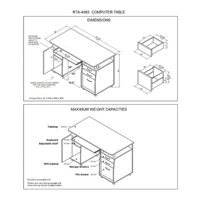 Porch & Den Oxley Multifunctional Desk