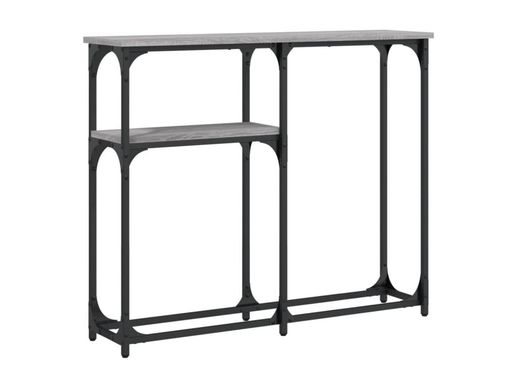 Gray Engineered Wood Table, 90 x 22.5 x 75 cm