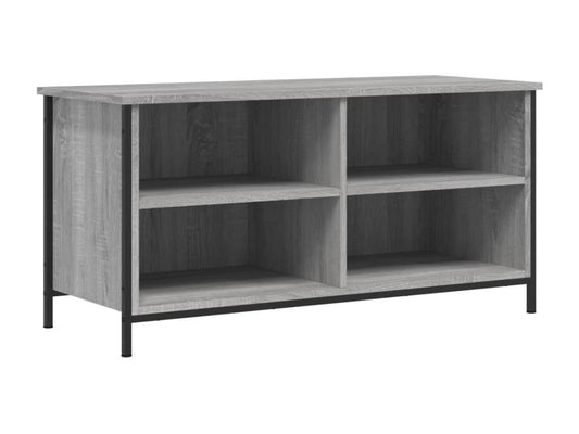 Gray Engineered Wood TV Stand, 100 x 40 x 50 cm