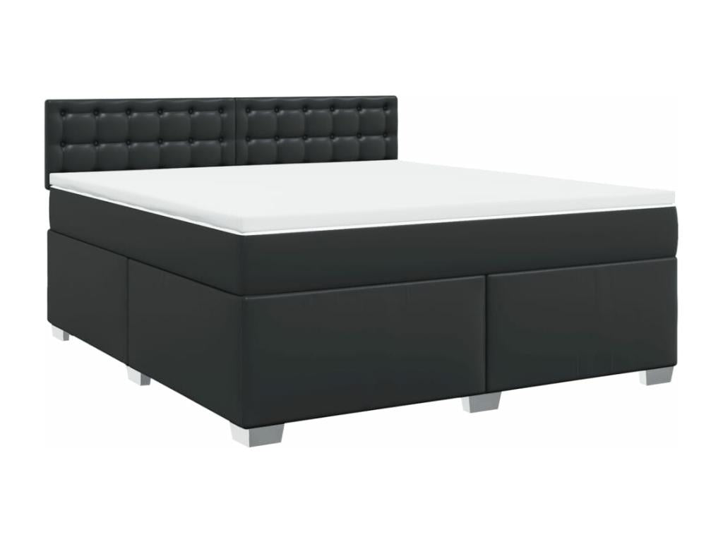 Black Faux Leather Mattress, 180 x 200 cm
