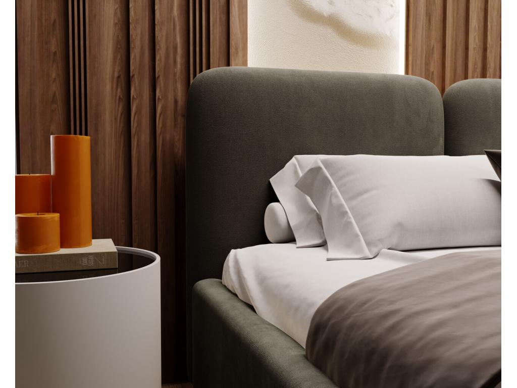 Anthracite Velvet Bed Frame, 160 x 200 cm