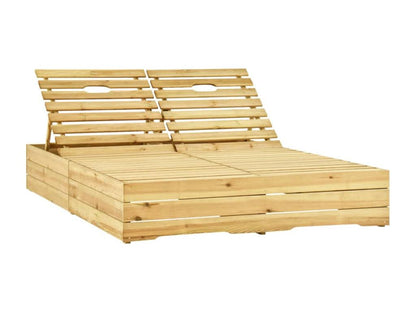 Green Pine Wood Chaise Lounge