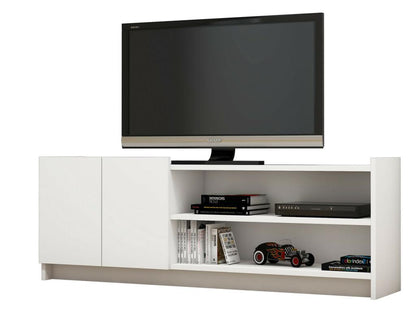 White TV Stand, 141 x 50 x 29.5 cm