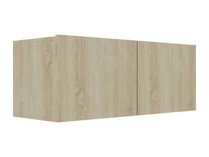 Brown Engineered Wood TV Stand, 80 x 30 x 30 cm