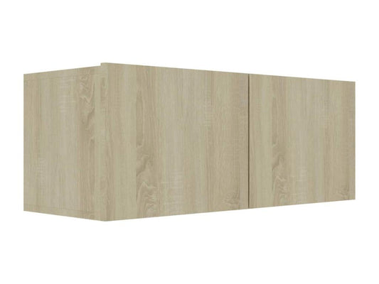 Brown Engineered Wood TV Stand, 80 x 30 x 30 cm